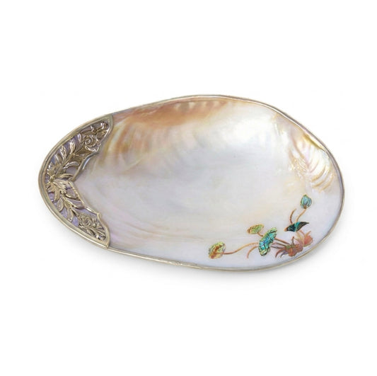 Natural Shell Decorative Tray – Iridescent Pearl Finish