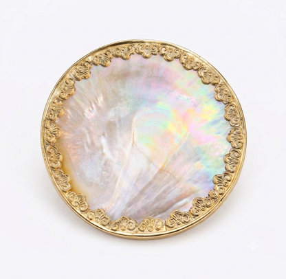 Handcrafted Shell Caviar Dish – Elegant Coastal Serveware
