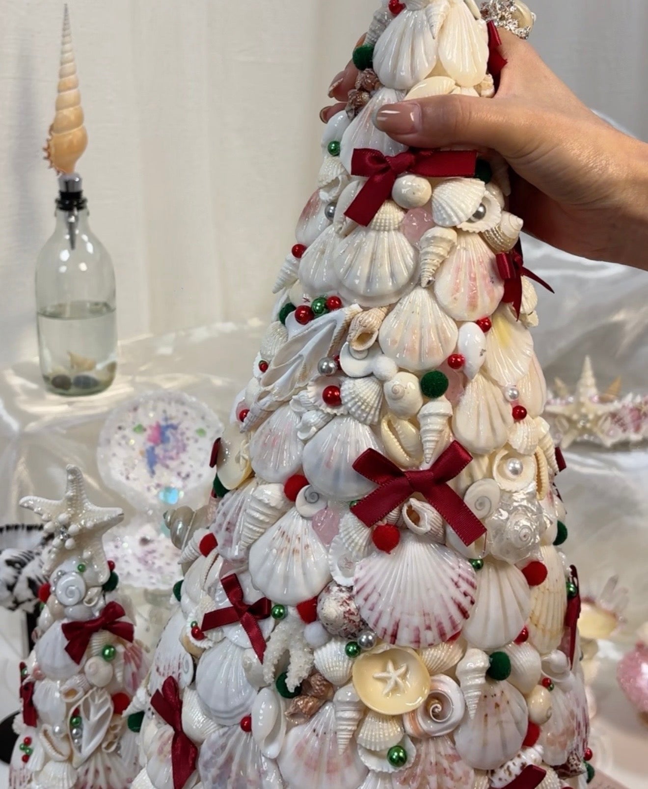 Seashell Christmas Tree Ornaments - Creative Home Decor, Festival Atmosphere Essential