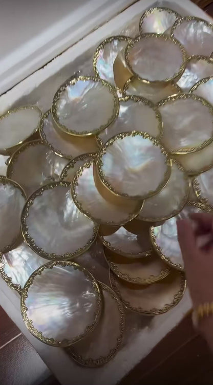 Handcrafted Shell Caviar Dish – Elegant Coastal Serveware